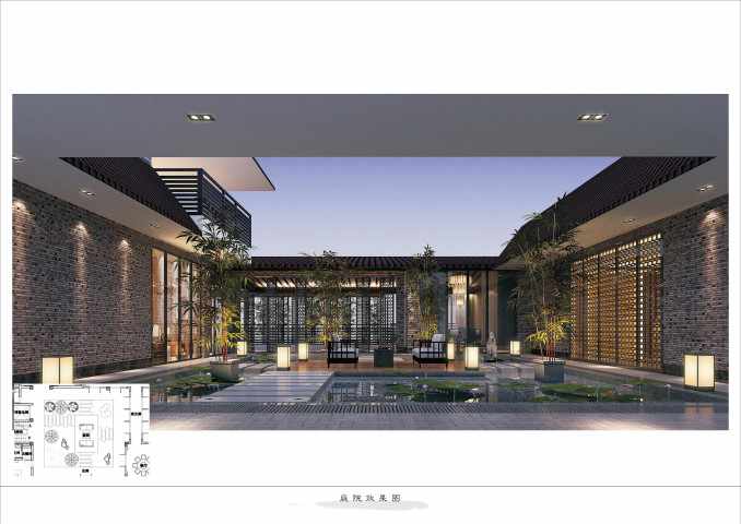 酒店二层别墅设计效果477万，497平米别墅设计效果